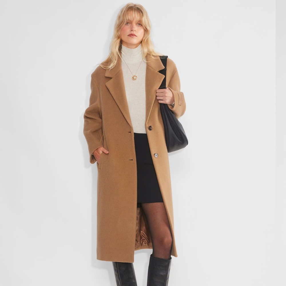 Vintage long Wool coat jacket